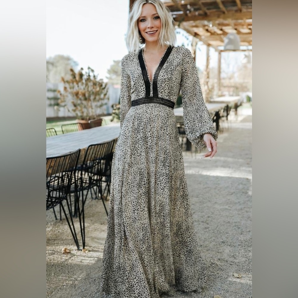 BALTIC BORN CHA CHA PRINT MAXI DRESS